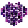купить Набор интерьерных карточек Фиолетовый стиль  50 шт. 15 x10 см., в Ростове с доставкой