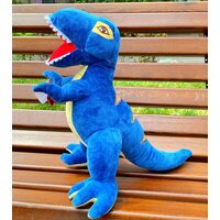 Мягкая игрушка Динозавр синий 35 см.