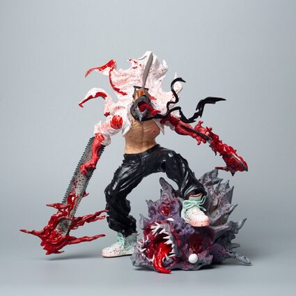 Фигурка Денджи с головой демона: Человек-Бензопила (Denji: Chainsaw Man) 26 см.