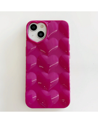 Чехол Сердечки розовый IPhone 14