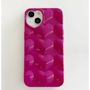 Чехол Сердечки розовый IPhone 13