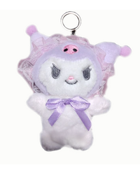 Мягкий брелок Куроми (Kuromi: Hello Kitty) розовый 14 см.