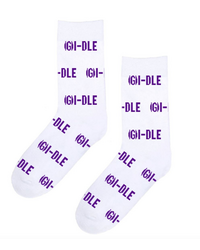Носки (G)I-dle высокие (36-41, белые)