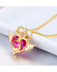 Кулон Лунная призма: Сейлор Мун (Sailor Moon) со стразами золотой