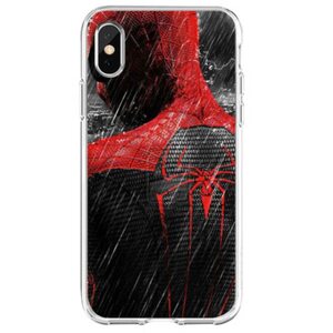 Чехол Человек паук черный iPhone XS MAX