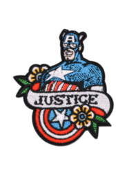 Нашивка Justice Капитан Америка 10 см.