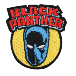 Нашивка Black Panther 8 см.