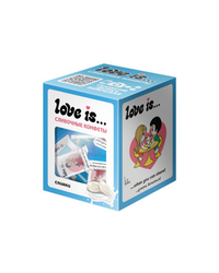 Коробочка Love is со сливочными конфетами со вкусом сливок 105 гр.