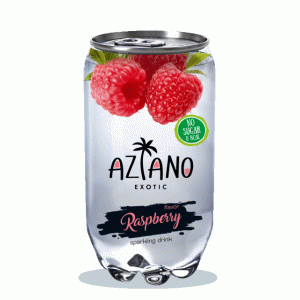 Газированный напиток Aziano со вкусом малины 350 мл.