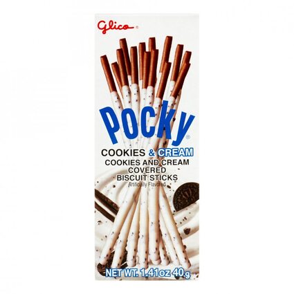 Палочки Pocky в шоколадной глазури Cookies&Cream 40 гр.