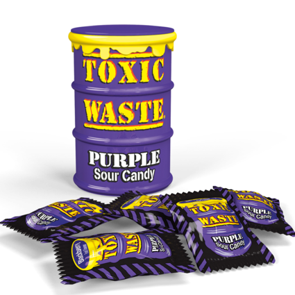 Кислые леденцы Toxic Purple 42 гр.