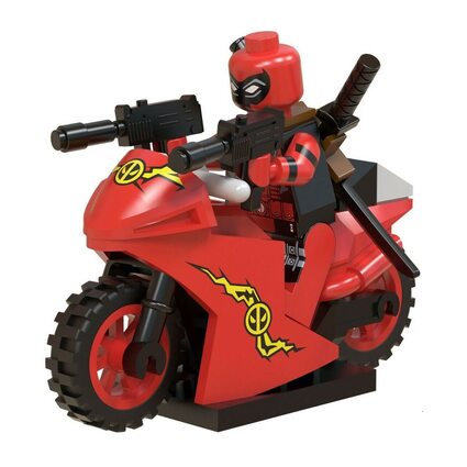 Фигурка Lepin Дэдпул на мотоцикле (Deadpool on a motorcycle)