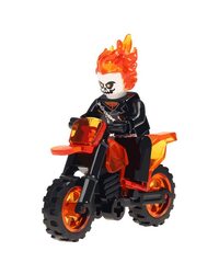 Фигурка Lepin Призрачный Гонщик на огненном мотоцикле с цепью (Ghost Rider on a motorcycle)