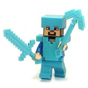Фигурка Lepin Стив в железной броне: Майнкрафт (Steve: Minecraft)