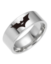 Кольцо Бэтмен серебряное размер 9