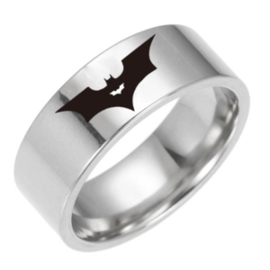 Кольцо Бэтмен серебряное размер 9