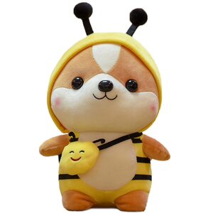 Мягкая игрушка Лисенок в костюме пчелки 45 см.